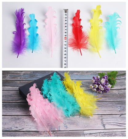 15 CM Curled Goose Feather 50 PCS
