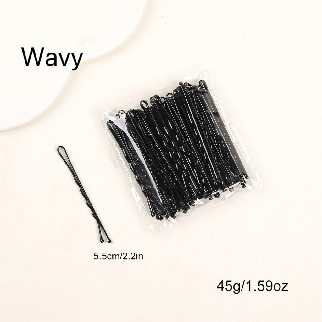 Black Basic Hair Grips-Pack of 50