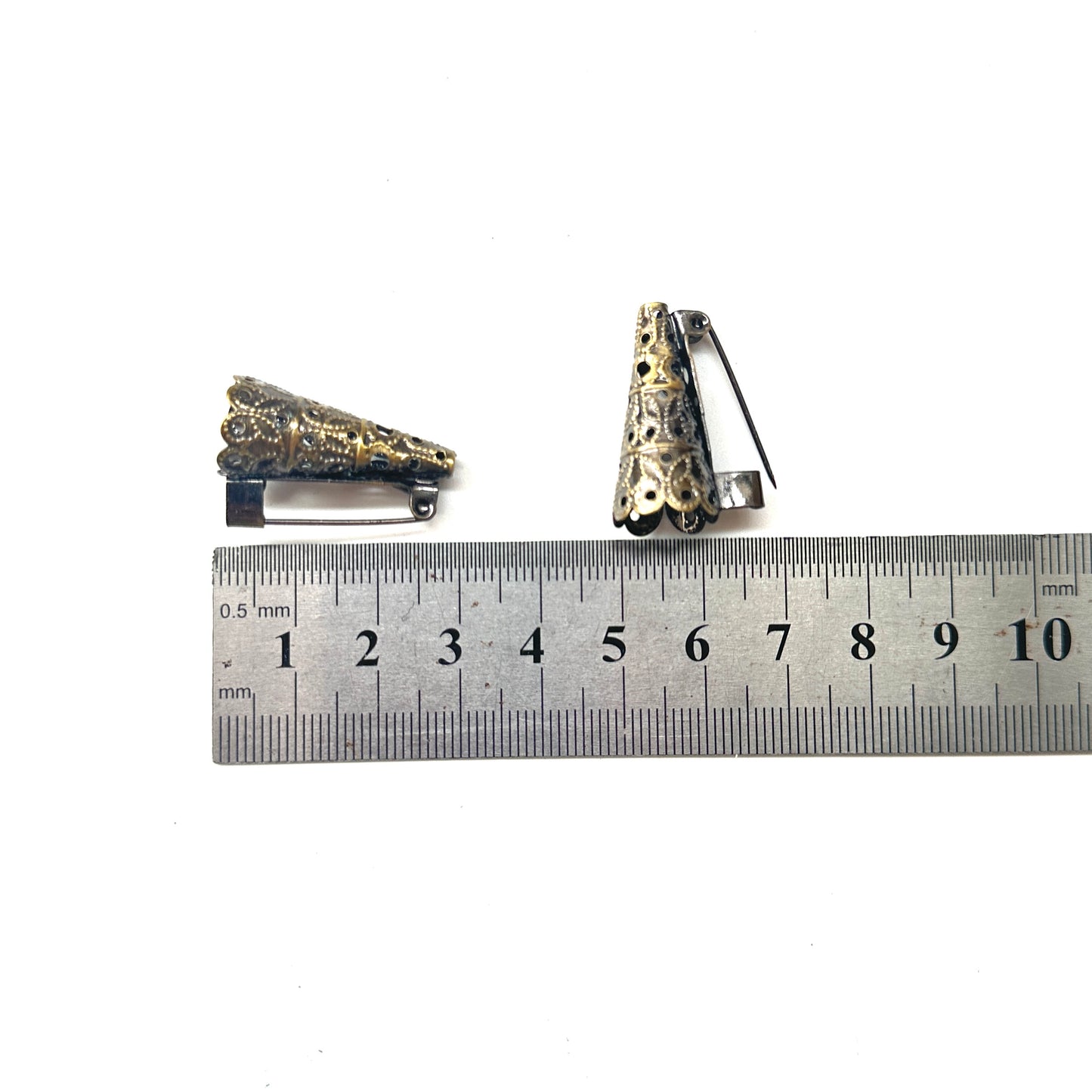 Hollow Copper Metal Brooch Accessories for DIY Headwear