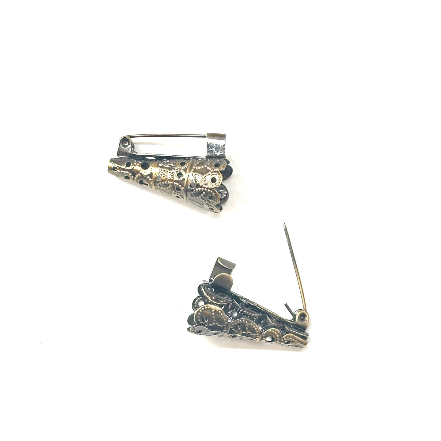 Hollow Copper Metal Brooch Accessories for DIY Headwear