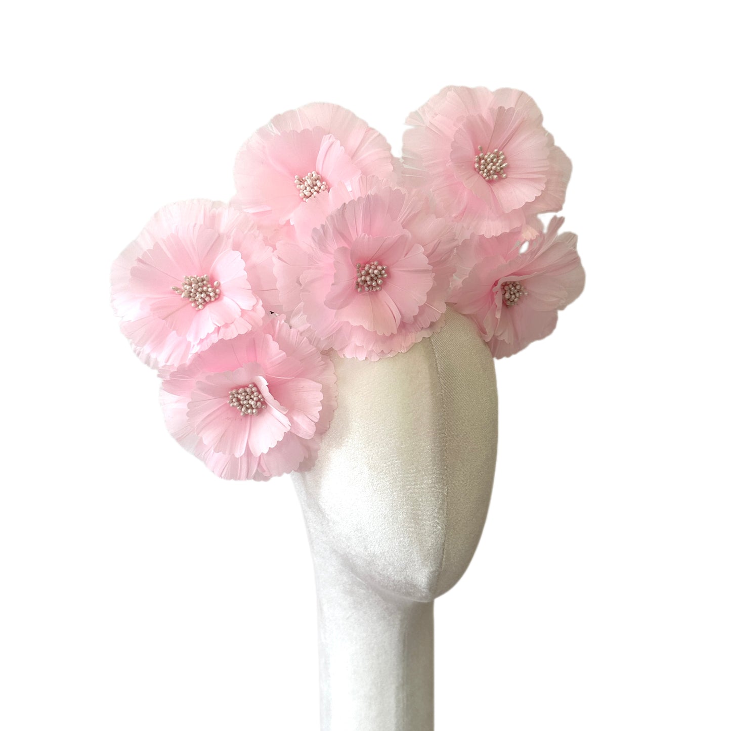 Long-Stemmed Six Feather Flower Round Edge Flower Spray FG260710