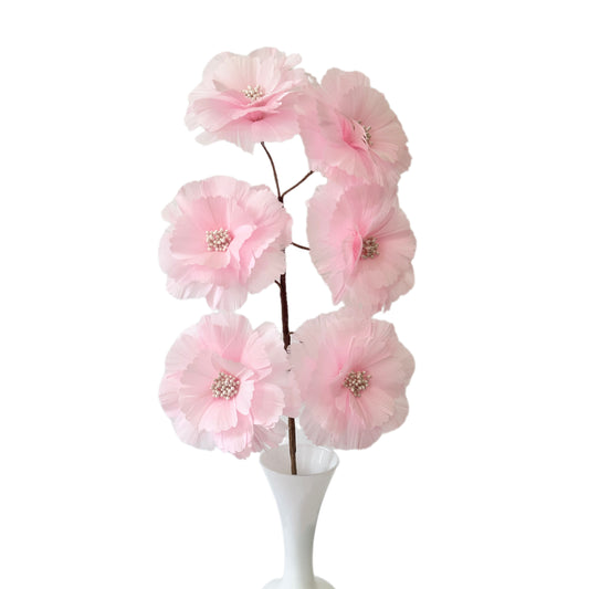Long-Stemmed Six Feather Flower Round Edge Flower Spray FG260710