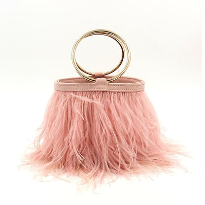 Ostrich Feather Handbag FB01