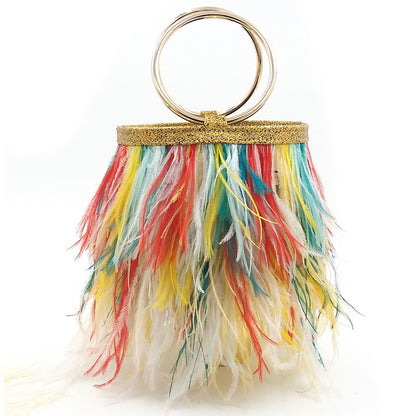 Ostrich Feather Handbag FB01