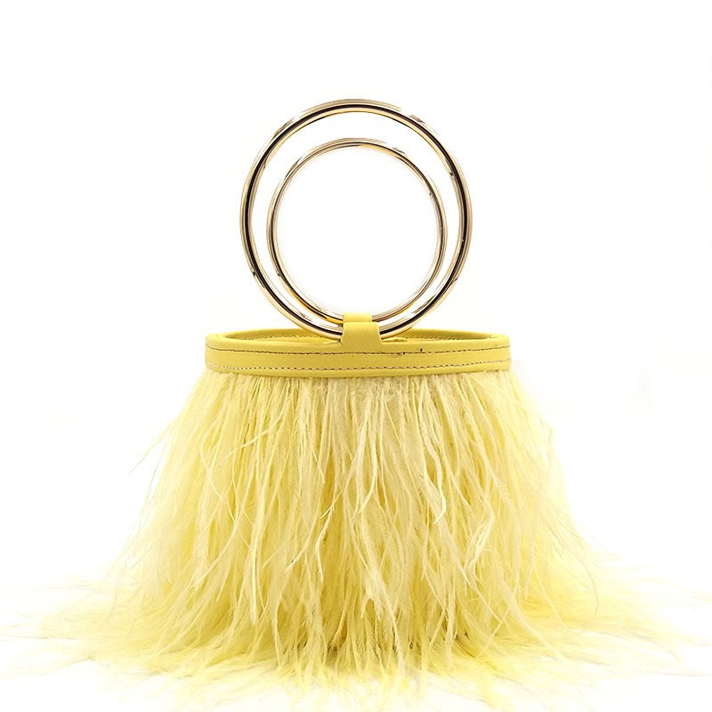 Ostrich Feather Handbag FB01