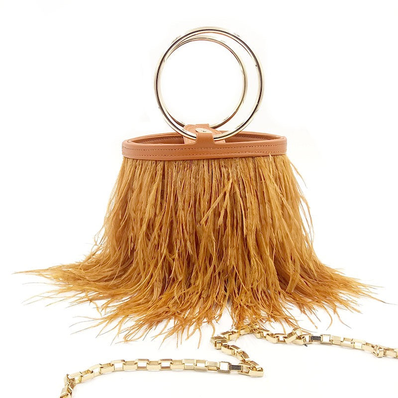 Ostrich Feather Handbag FB01