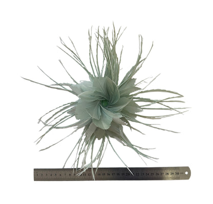 Zigzag Goose Biot Feather Flower Mount DS260626