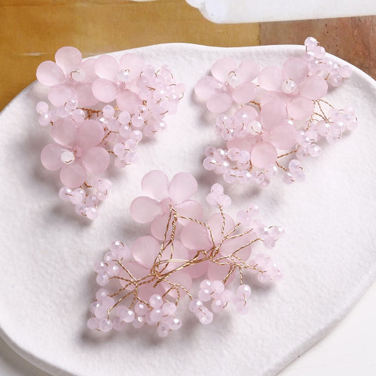 Bead Rhinestone Flower String BF04