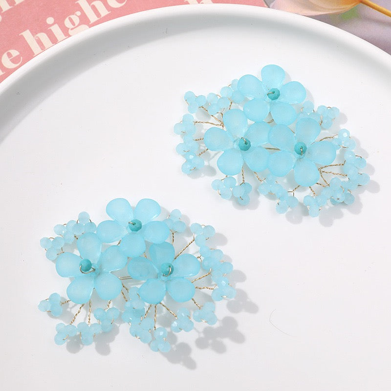 Bead Rhinestone Flower String BF04