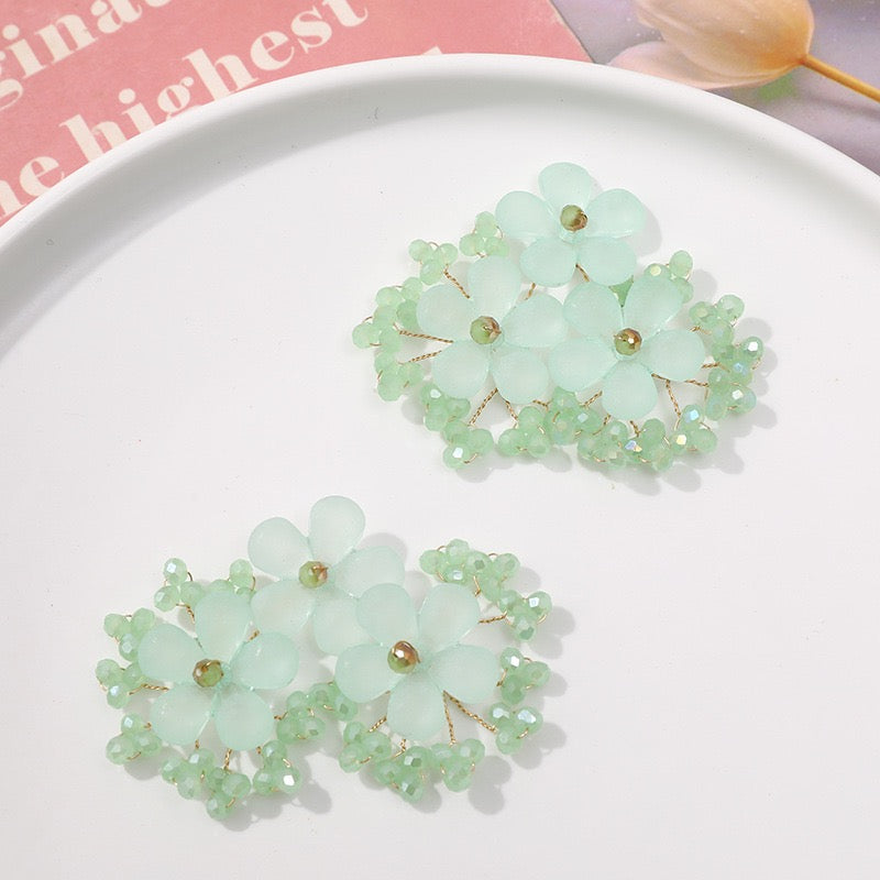 Bead Rhinestone Flower String BF04