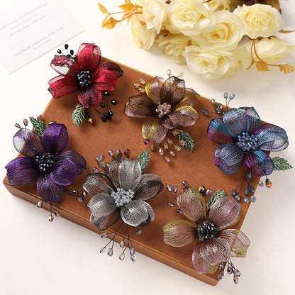 Copper Wire Bead Flower BF05