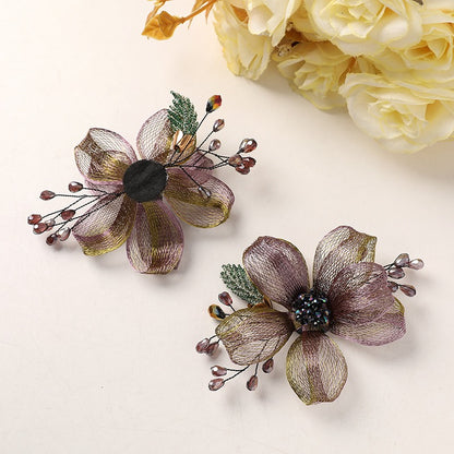 Copper Wire Bead Flower BF05
