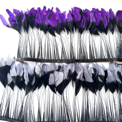 Two colour Coque Feather Trim