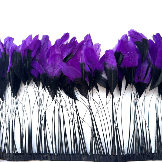 Two colour Coque Feather Trim