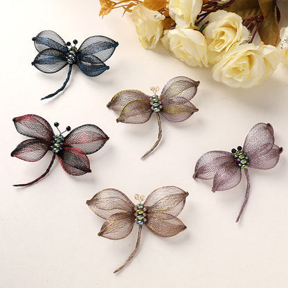 Copper Wire Bead Flower Dragonfly BF06