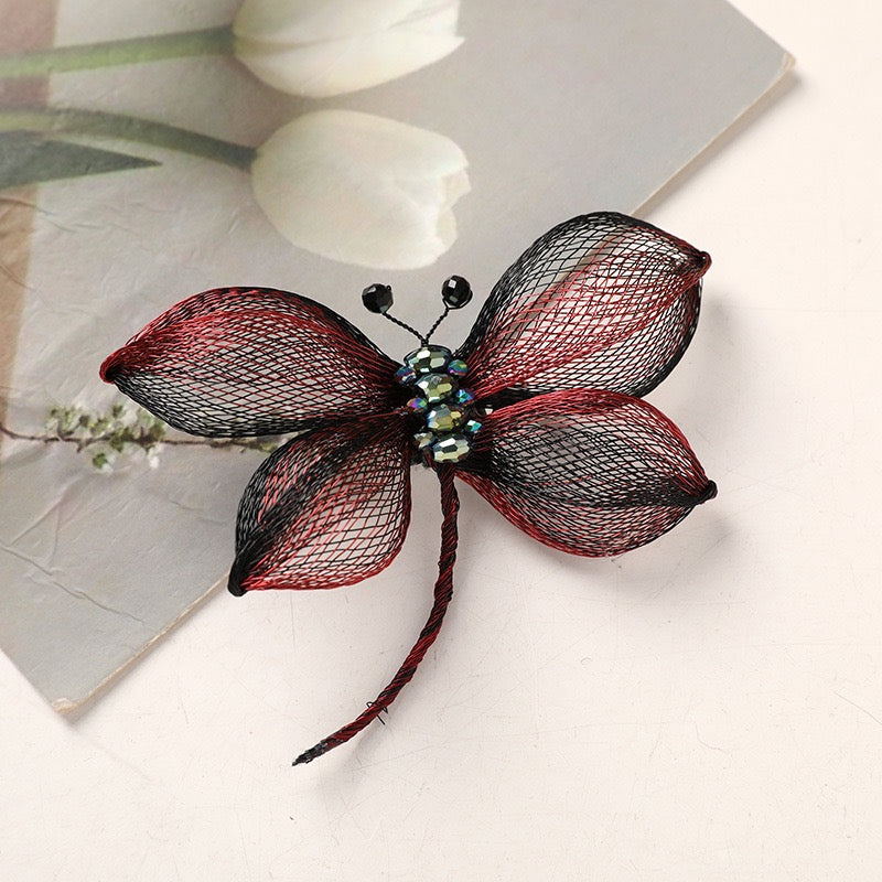 Copper Wire Bead Flower Dragonfly BF06
