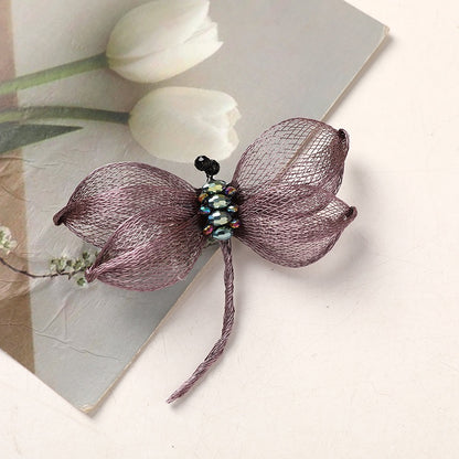 Copper Wire Bead Flower Dragonfly BF06