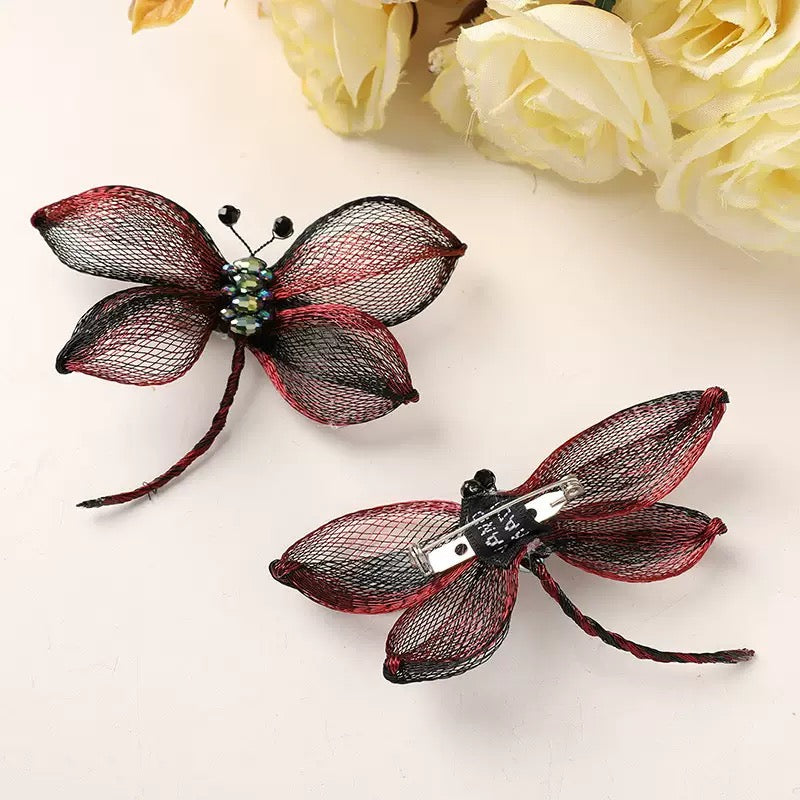 Copper Wire Bead Flower Dragonfly BF06