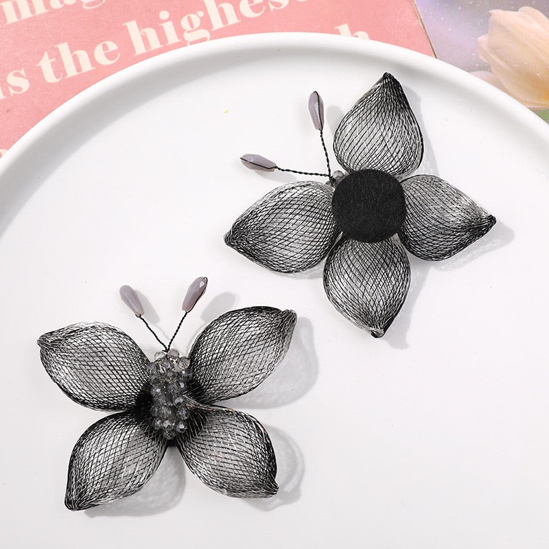 Copper Wire Bead Butterfly Flower BF08