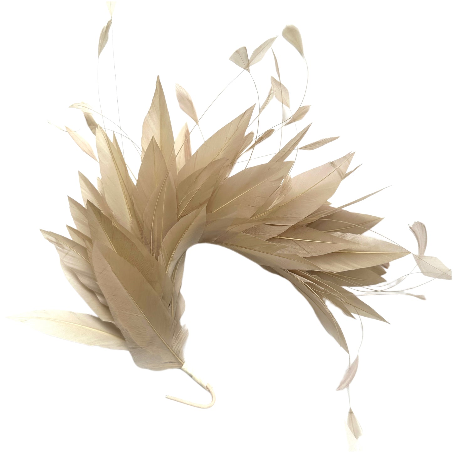 Goose & Coque Feather Hat Mount for Millinery & Fascinator Making - FM304
