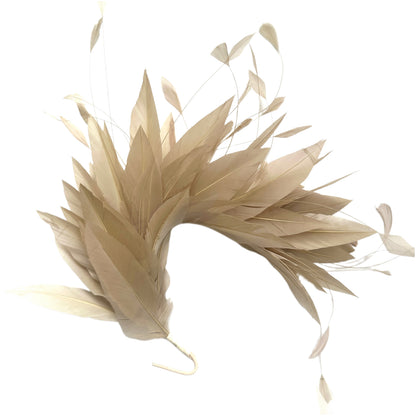Goose & Coque Feather Hat Mount for Millinery & Fascinator Making - FM304