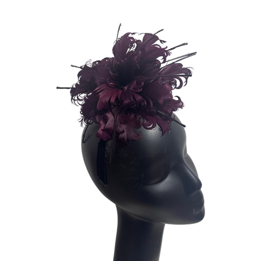 Curly Goose Feather Flower Mount FM416