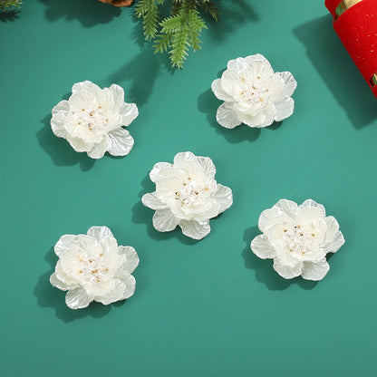 White Acrylic Bead Flower BF13