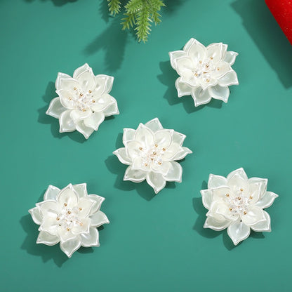 White Acrylic Bead Flower BF13