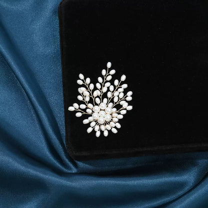 Imitation Pearl Firework Elegant Brooch Hair Accessories