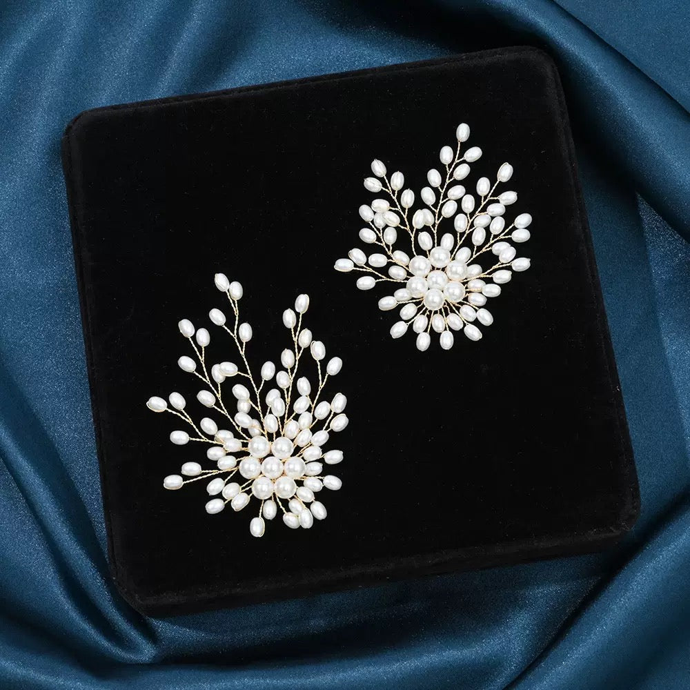 Imitation Pearl Firework Elegant Brooch Hair Accessories