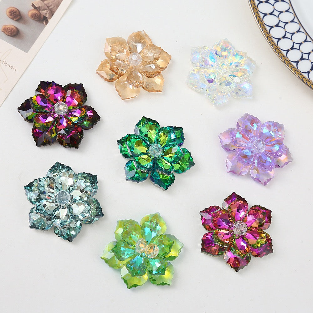 Multi-colour DIY Crystal Rhinestone Flower