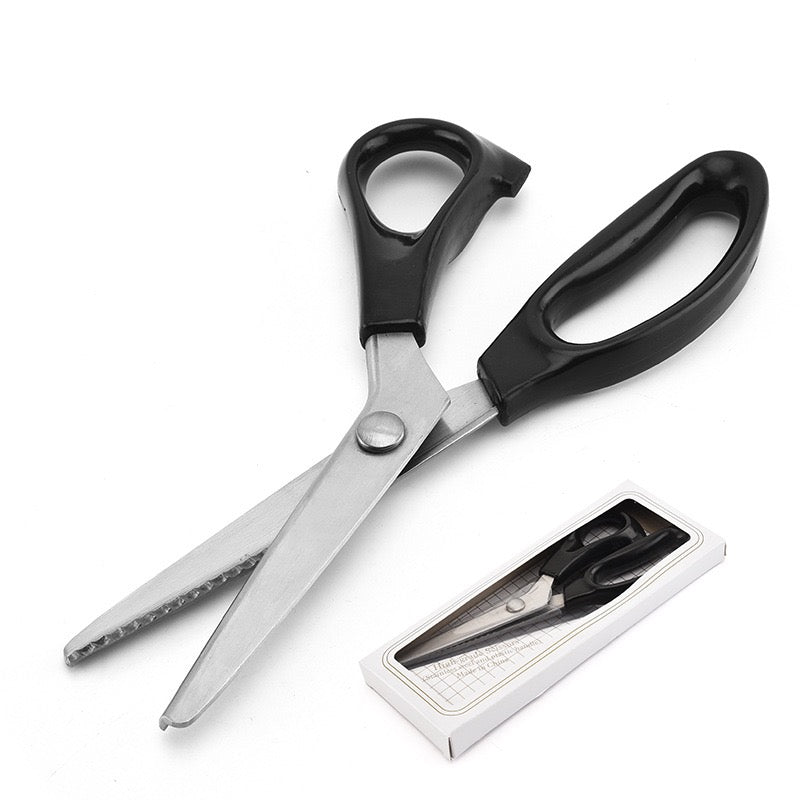 Zigzag Serrated and Scalloped Scissors for Feather/Fabric Cutting