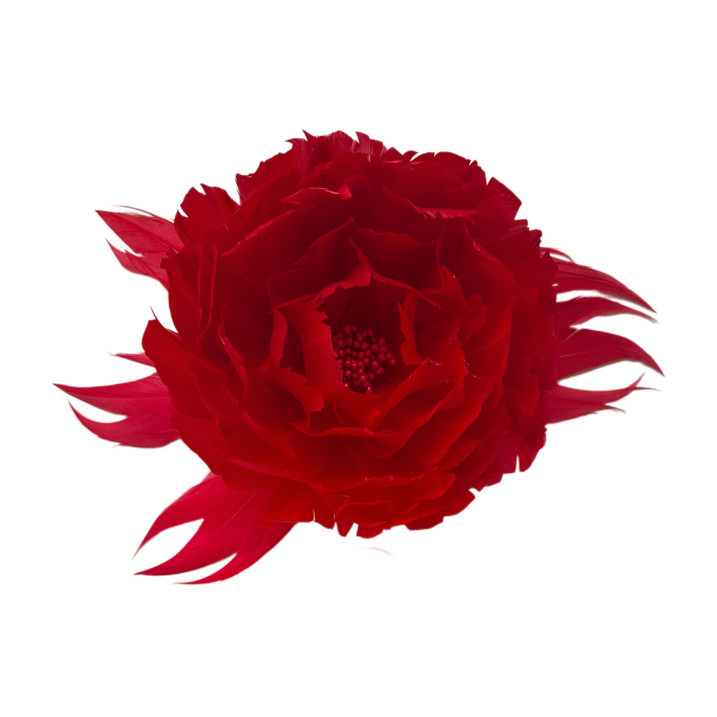 Penoy Goose Feather Flower Millinery Hat Mount FM047