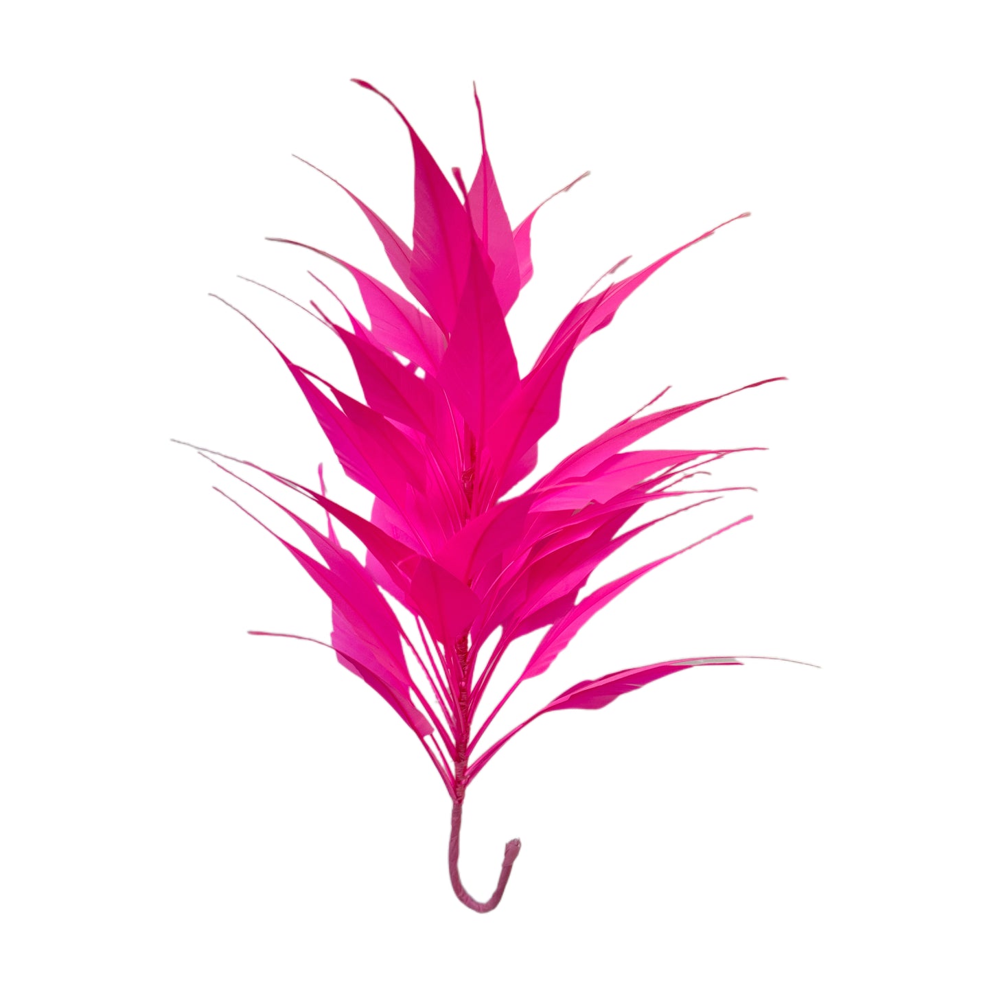 3D Wrapping Spiky Arrow Goose Feather Wired Hat Mount - DS2607