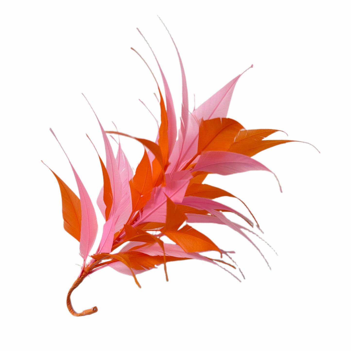 3D Wrapping Spiky Arrow Goose Feather Wired Hat Mount - DS2607