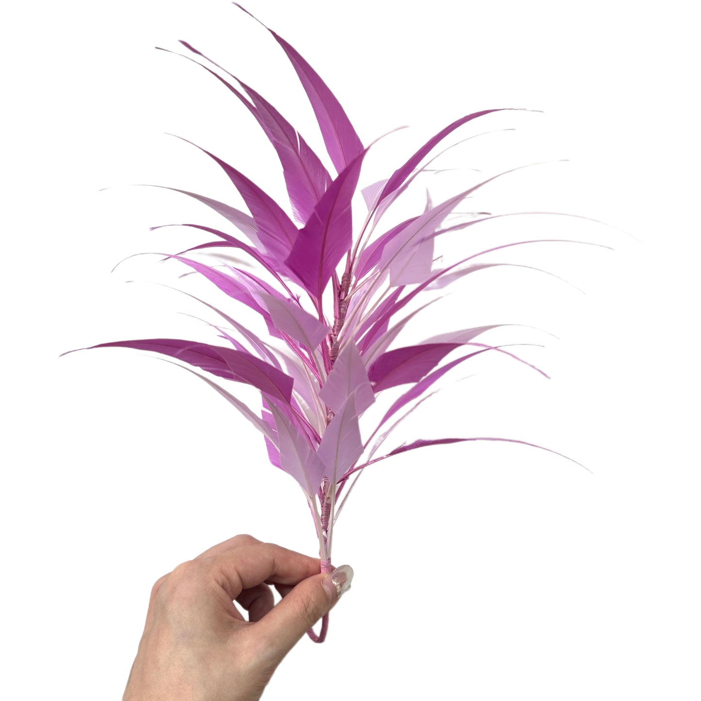 3D Wrapping Spiky Arrow Goose Feather Wired Hat Mount - DS2607