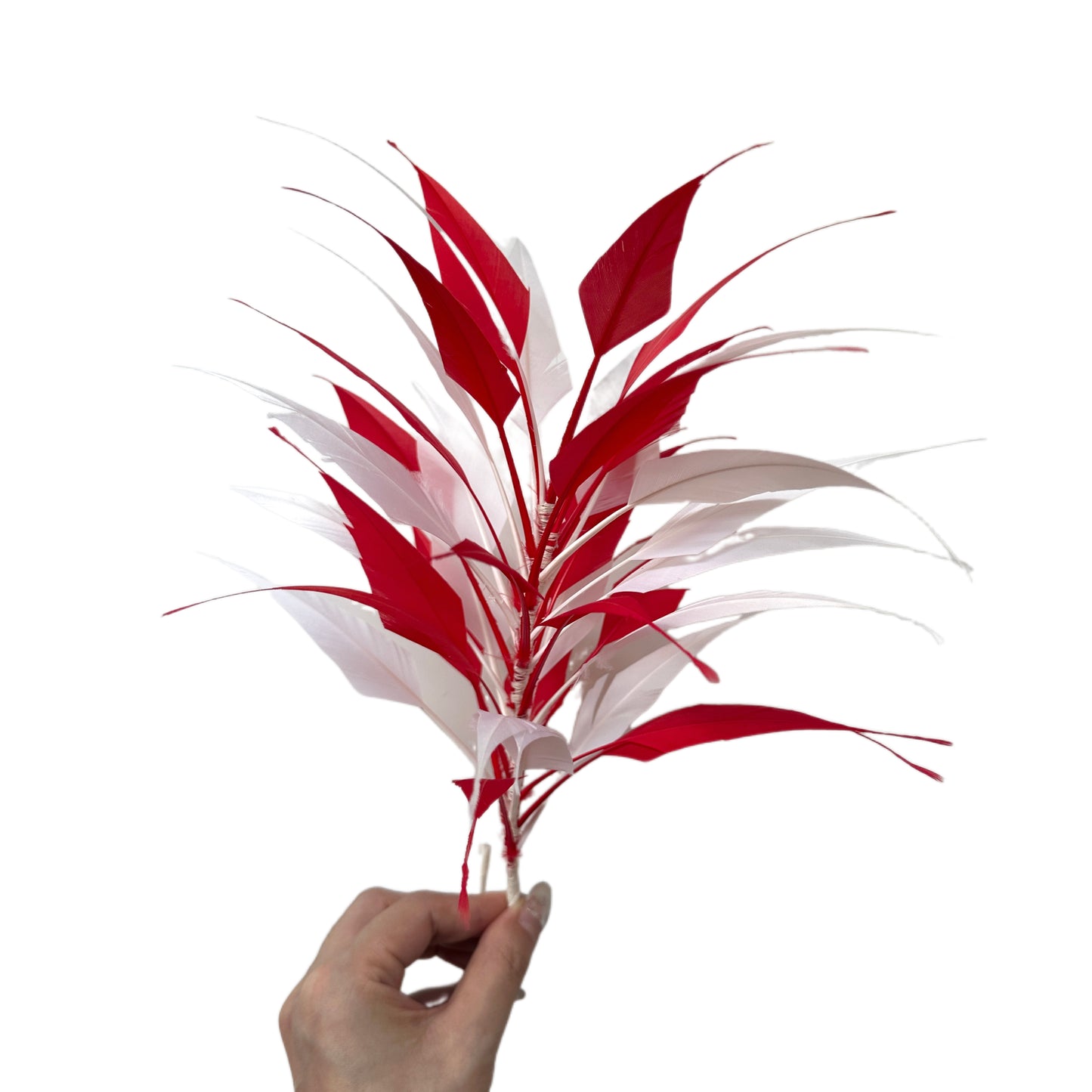 3D Wrapping Spiky Arrow Goose Feather Wired Hat Mount - DS2607
