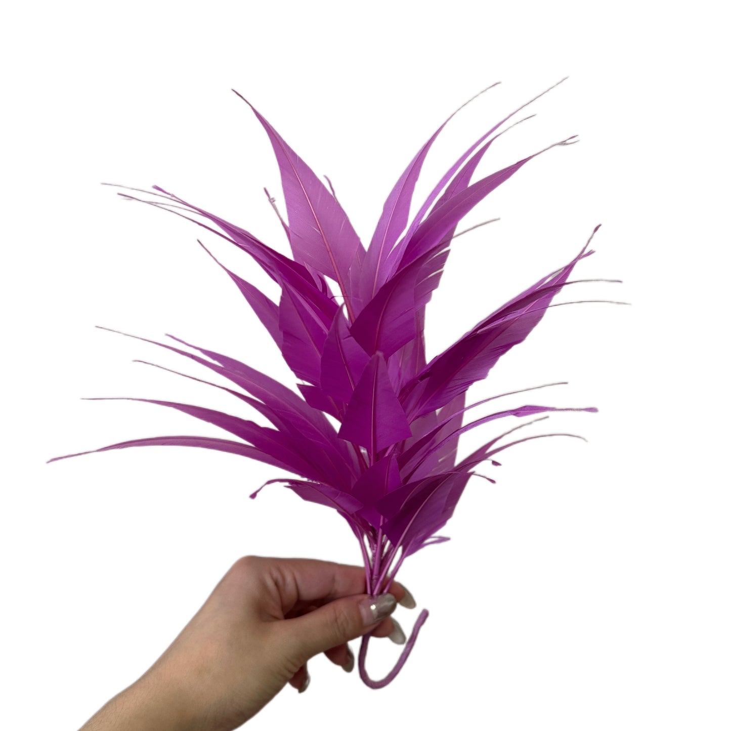 3D Wrapping Spiky Arrow Goose Feather Wired Hat Mount - DS2607