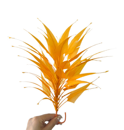 3D Wrapping Spiky Arrow Goose Feather Wired Hat Mount - DS2607