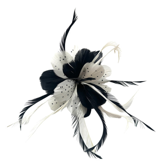 Polka Dot Design Goose Feather Flower DS250902