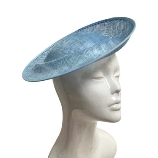 27cm Up brim Indented Sinamay Hat Fascinator Base