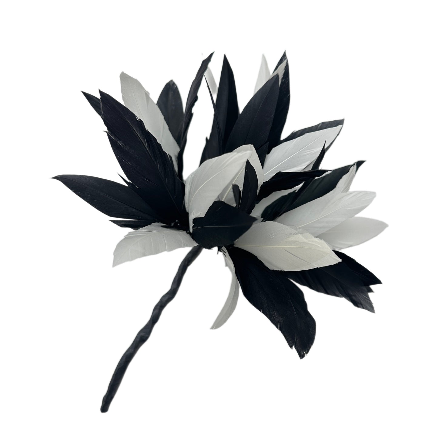 Goose Feather Pom Flower Millinery Hat Mount
