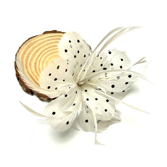 Small Polka Dot Design Goose Feather Flower