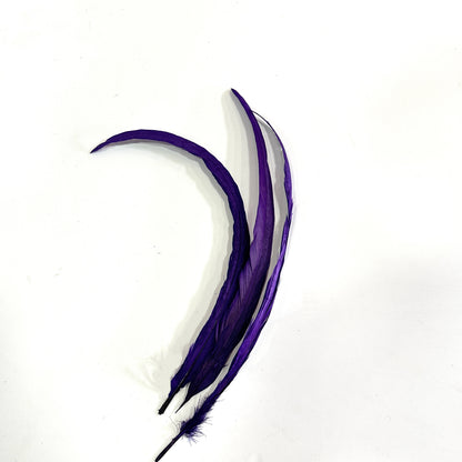12"-14" Dyed Rooster Coque Tail Feathers- 25 pieces