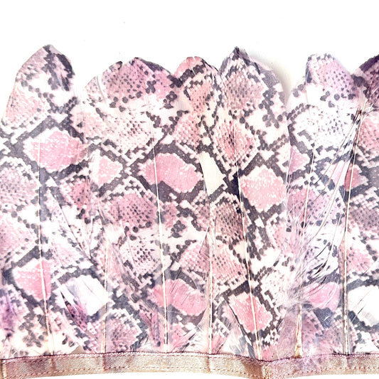 【Sales】Pattern Goose Feather Fringe Trim
