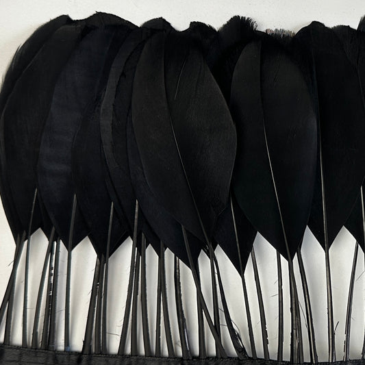Stripped Goose Feather Trim