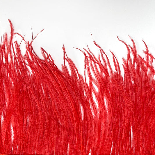 10-15cm Wide Natural Dyed Fringe Trim Ostrich Feather 1 Meter