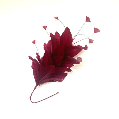 Diamond Coque & Goose Feather Flower Mount FM082