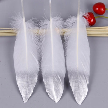 Gold Dipped Goose Feather-Pack of 10