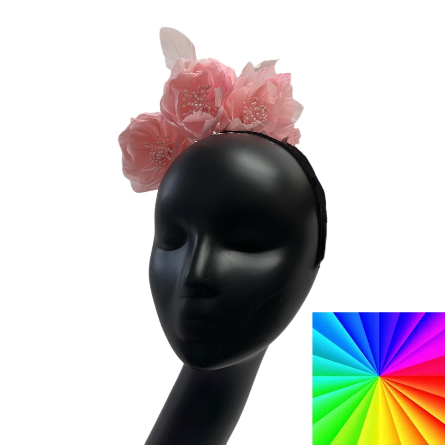 FM045 Three Goose Feather Flowers Set Mount